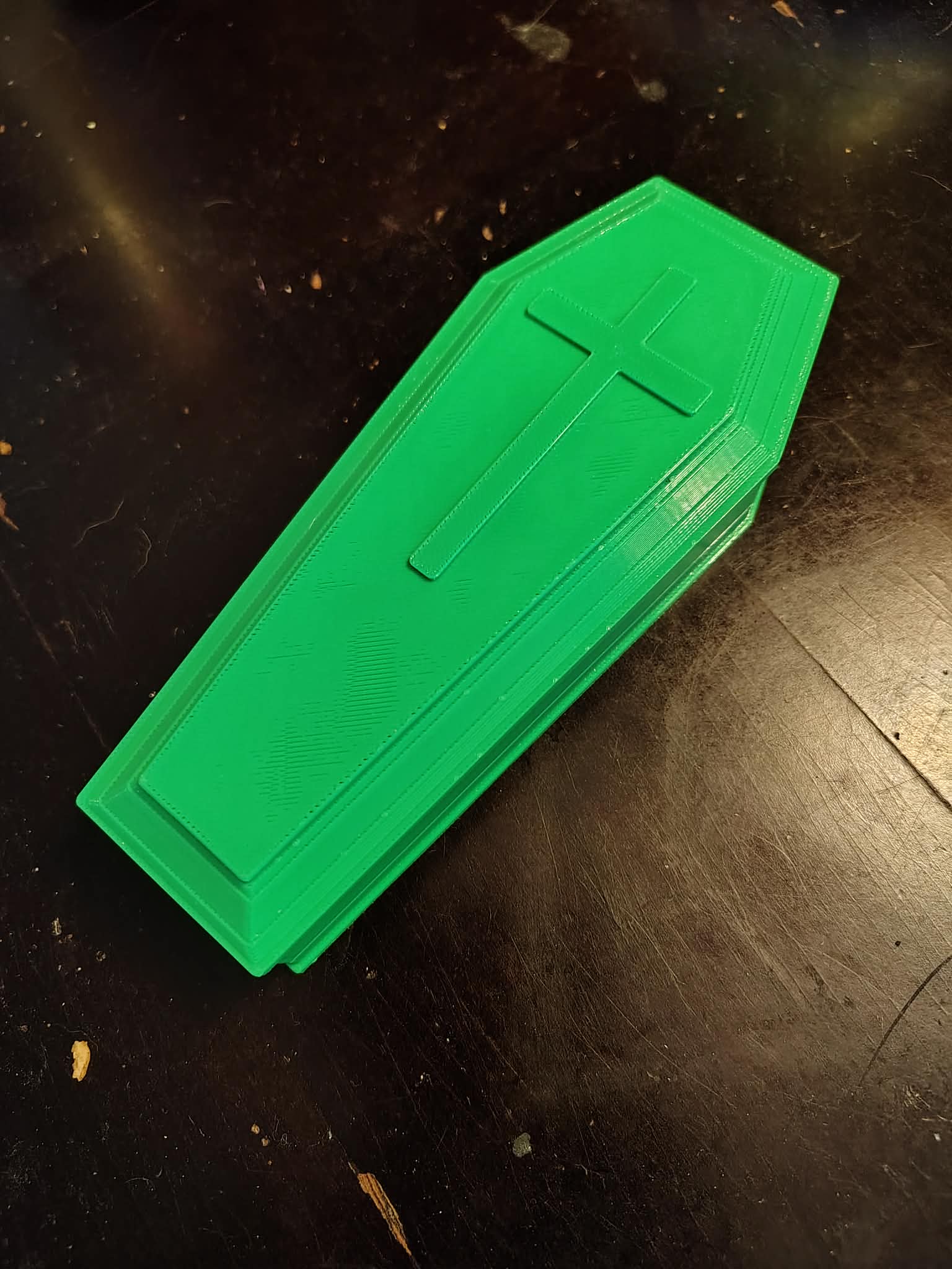 Custom 3D Printed Cursed Dice with Coffin Case