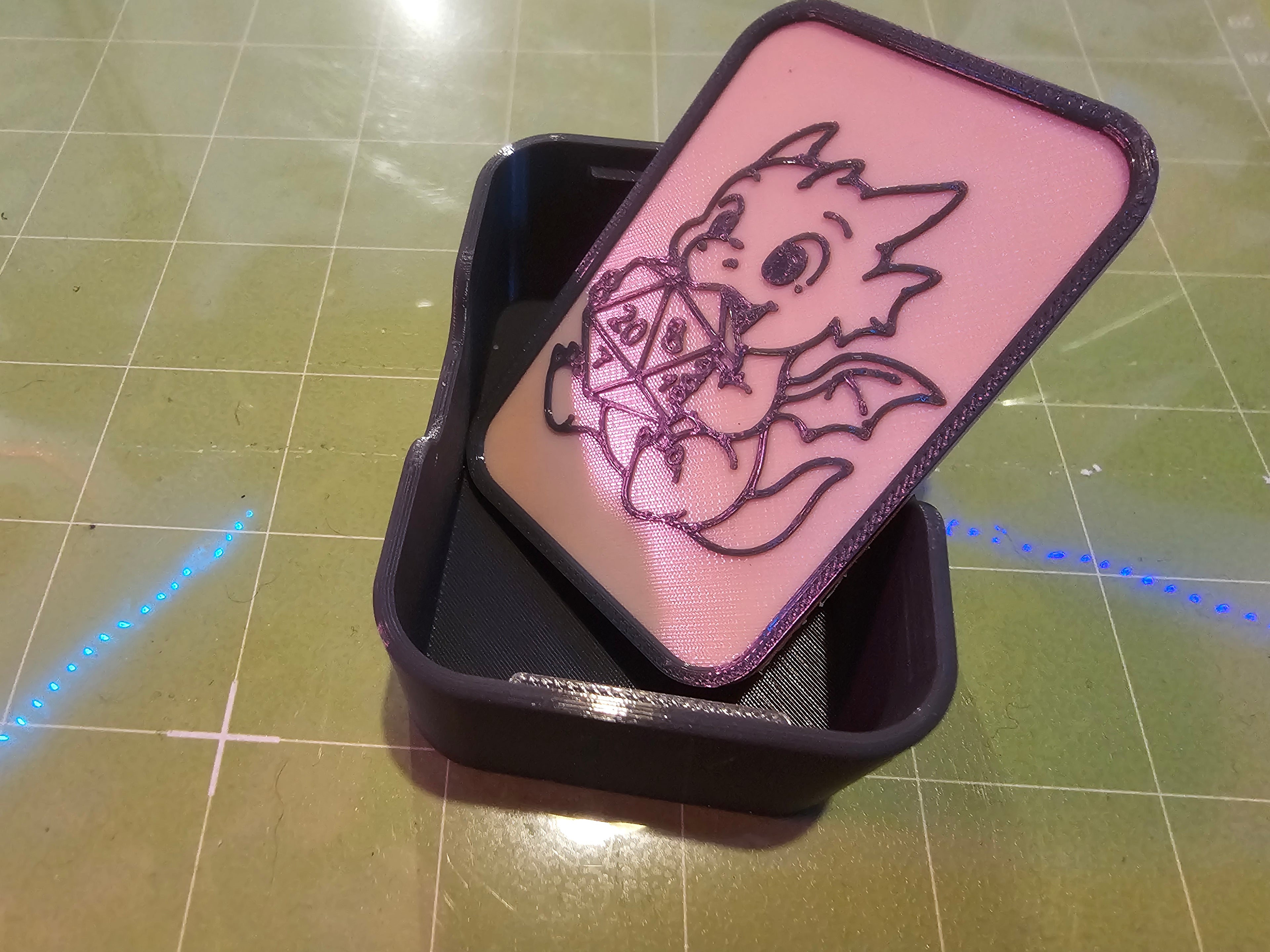 cute baby dragon dice box small or large available