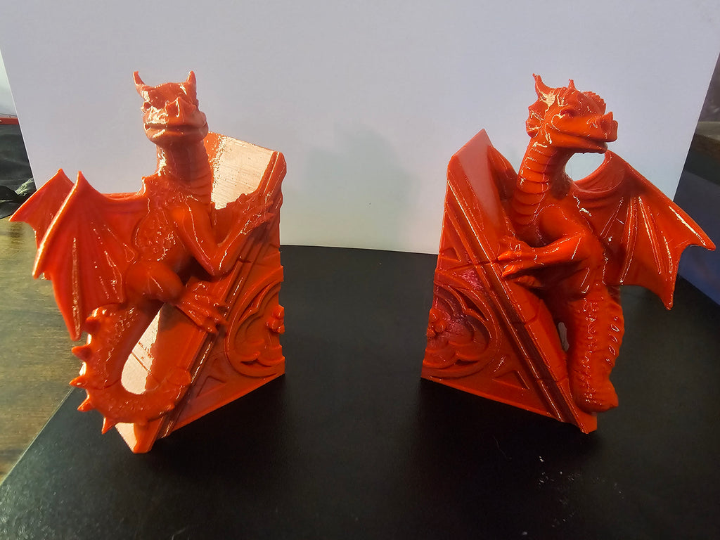 Stunning dragon bookends